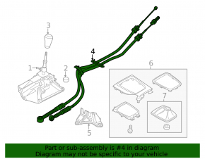 Mazda 6 Manual Gearbox Cables 13-21