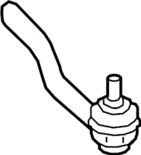 Steering tip right Infiniti QX50 19-