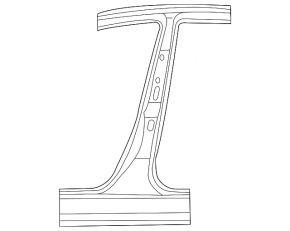 Left center pillar for Mazda CX-7 06-12