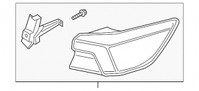 Light outer wing right Ford Escape MK4 20-22 scratch