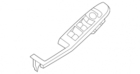 Front Left Window Regulator Cover Ford Escape MK4 20- Structure