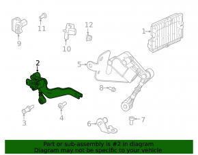 Front right body tilt sensor for Land Rover Range Rover Evoque 19-23