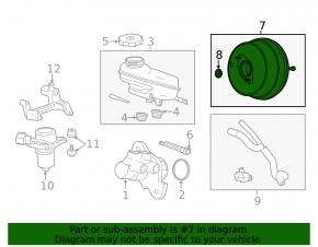 Cadillac CTS 14-15 Vacuum Booster