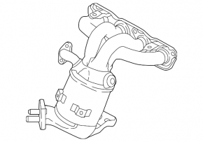 Exhaust manifold with catalytic converter Kia Niro 17-22 HEV, PHEV