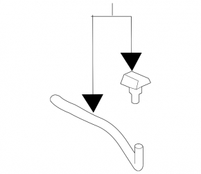 Right windshield washer nozzle Nissan Kicks 18-24