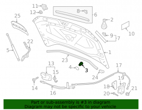 Bonnet bumper left VW Tiguan 18-24 external
