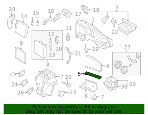 Cabin filter cover for VW Tiguan 09-18 heater