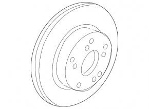 Front left brake disc Honda CRV 12-16 AWD 296/28mm