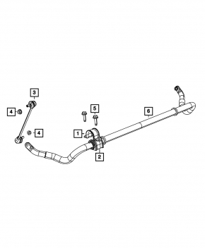 Front stabilizer Dodge Journey 11-