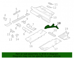 Front right underbody protection Mini Cooper F56 3d 14-22
