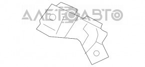 Left front bumper mount for Lexus ES250 ES300h ES350 19-24