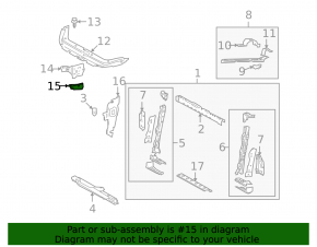 Right headlight bracket for Toyota RAV4 06-12