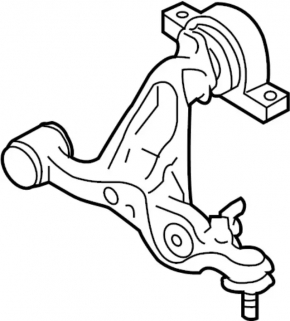 Lower control arm, front left, Infiniti M37 Q70 11-19