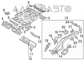 Trunk trough VW Tiguan 18-24 FWD