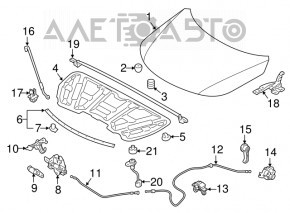 Kia Sorento 10-15 bare hood