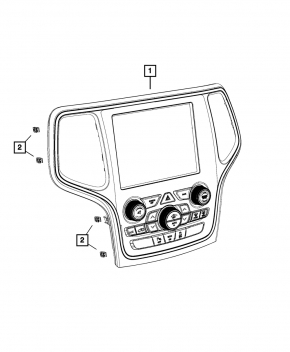 Climate Control Jeep Grand Cherokee WK2 16 - Panel Assembly