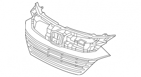 Radiator grill bare Honda HR-V 16-18