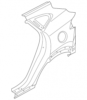 Quarter wing rear left Hyundai Tucson 22-25