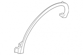 Rear left wing arch trim Nissan Murano z52 15- scratch