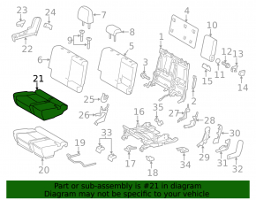 Rear seats, row 2, Toyota Prius V 12-14