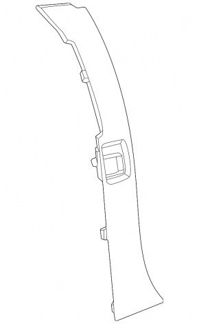 Toyota bZ4X 22-26 rear right outer fender light trim