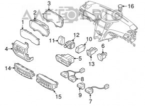 Subaru Outback 10-14 Mirror Control Button
