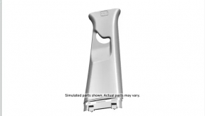 Chevrolet Malibu 16-23 gray center pillar trim, upper belt, right