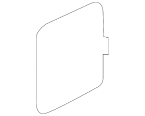 Lower tailgate trim cap for Audi A5 F5 18-25 5D, black