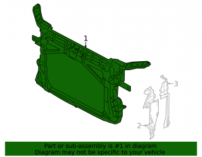Audi A3 22-26 2.0T radiator panel