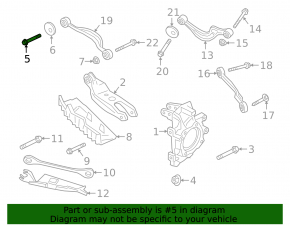Lower camber bolt for Porsche Cayenne 19-26 110mm M14