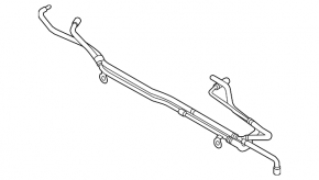 Cooling system pipes Porsche Cayenne 958 11-17 Hybrid