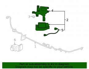 Blind Spot Sensor BSM Left Kia Forte 19-21 with Bracket
