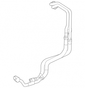 Gearbox cooling pipe left Mercedes C-class W205 300 15-18 double