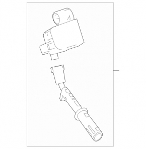 Ignition coil Mercedes W167 GLE 450 20-23 3.0h with straight spark plug