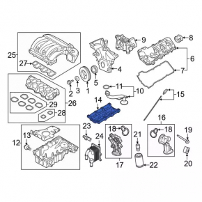 Crankshaft bed reinforcement Ford Explorer 11-19 3.5 T35PDED type 2