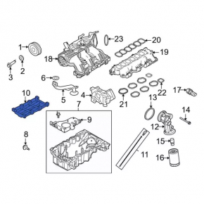 Crankshaft bed reinforcement Ford Explorer 11-19 3.5 T35PDED type 2