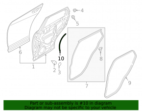 Rear left wing arch seal Mazda CX-30 20-