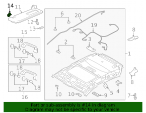 Mazda CX-90 24-26 Black Driver's Sun Visor Hook