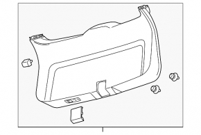 Lincoln Corsair 20-26 Lower Tailgate Trim