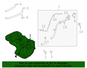 Fuel tank Kia Sorento 21-25 HEV