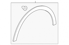 Front Left Fender Arch Cover Chevrolet Bolt EUV 22-23