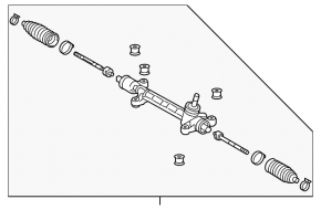 Toyota Prius 2009 steering rack