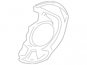 Front left brake disc cover for Lexus RX330 RX330 RX300 RX330 RX350 RX400h 04-09