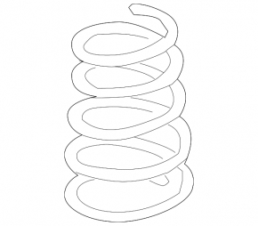 Toyota Camry V40 rear right spring, stiffness 2, brown