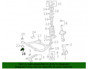 Front left subframe burr for Lexus ES300 ES330