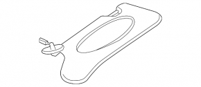 Left visor Mini Cooper Countryman R60 10-16 ser