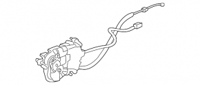 BMW X5 F15 14-18 trunk lid closer with cable and wire