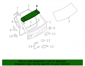 BMW X5 E70 07-13 Tailgate Spoiler