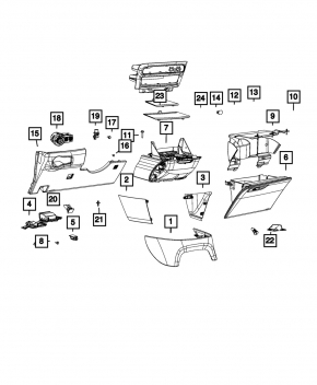 Jeep Grand Cherokee WL 21-26 cabin air temperature sensor