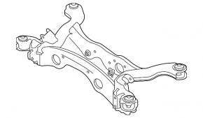 Rear subframe for Infiniti QX30 17-19 AWD